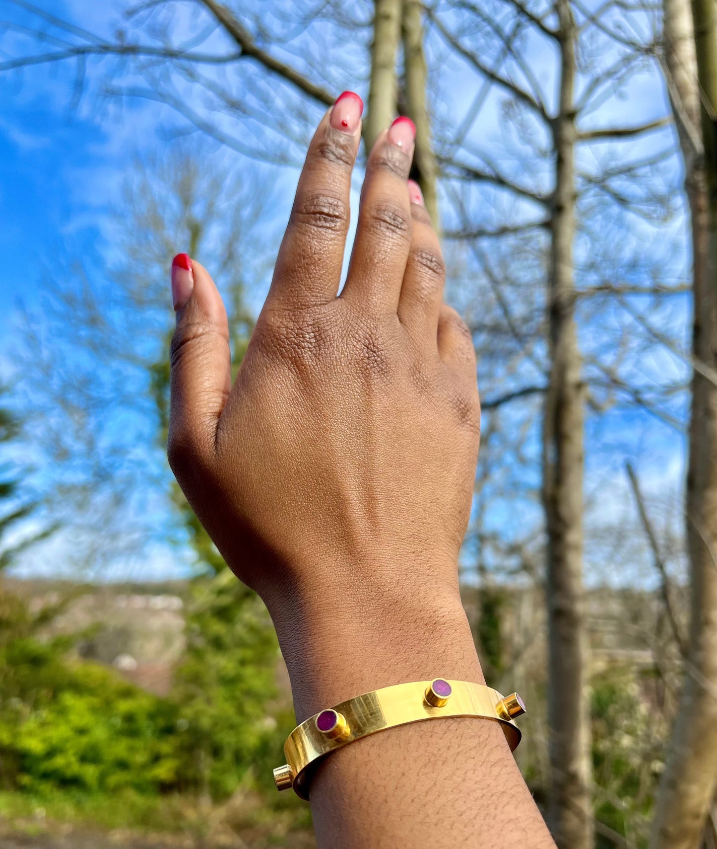 Grace bracelet in Deep Purple- polished finish