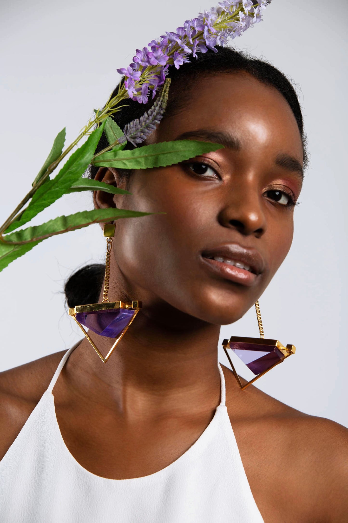 Luna Earrings in Passion Flower Violet