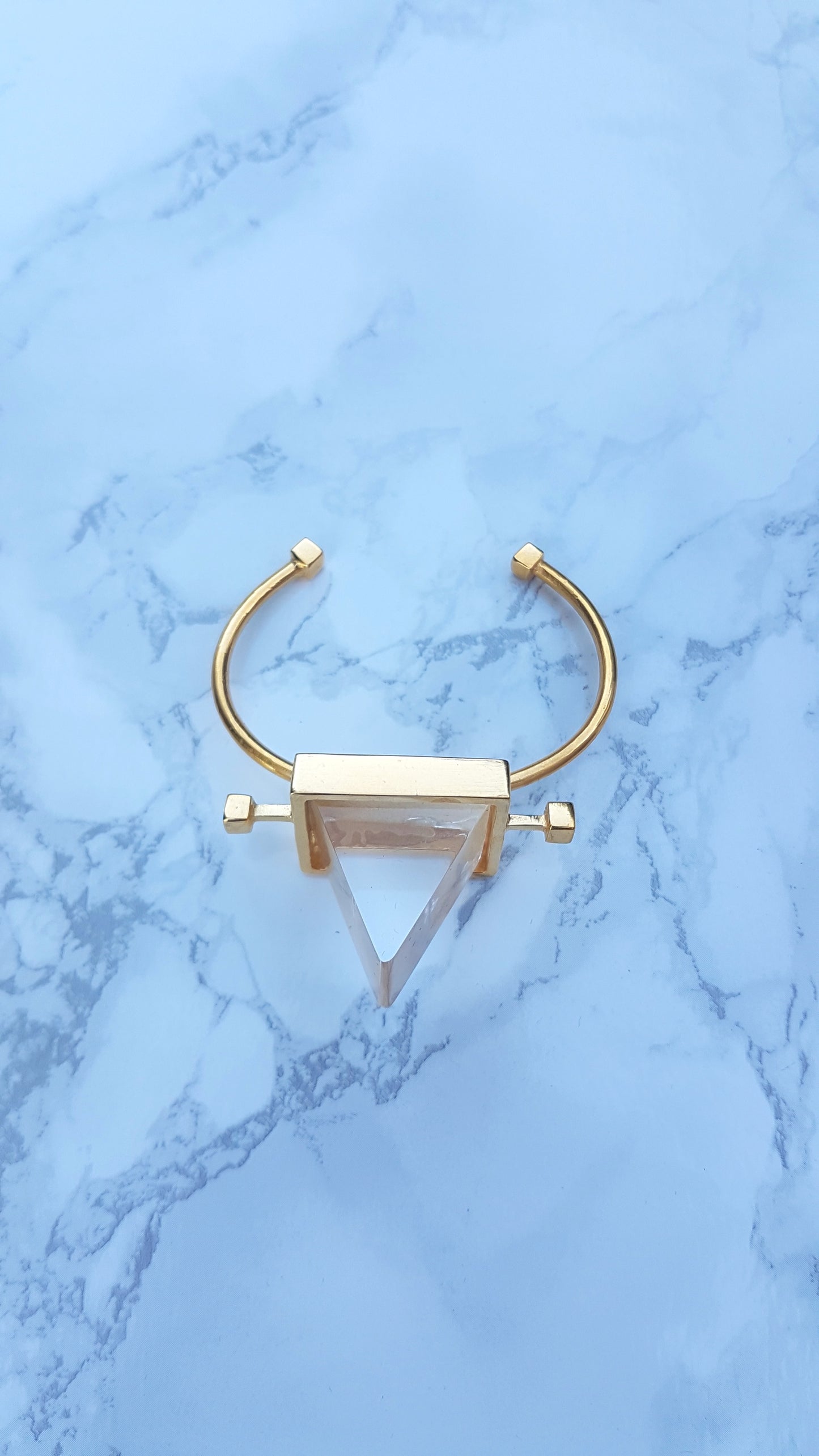 The Pyramid bracelet in clear