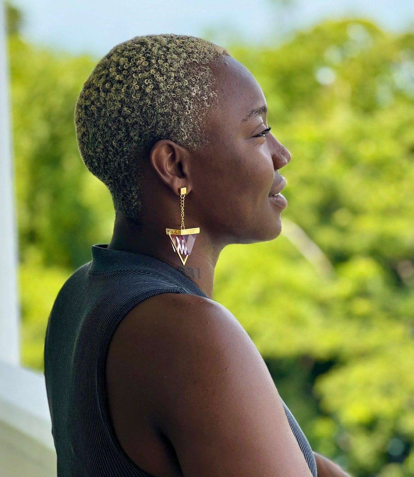 Venus Earrings In Caribbean Peach (Pink)