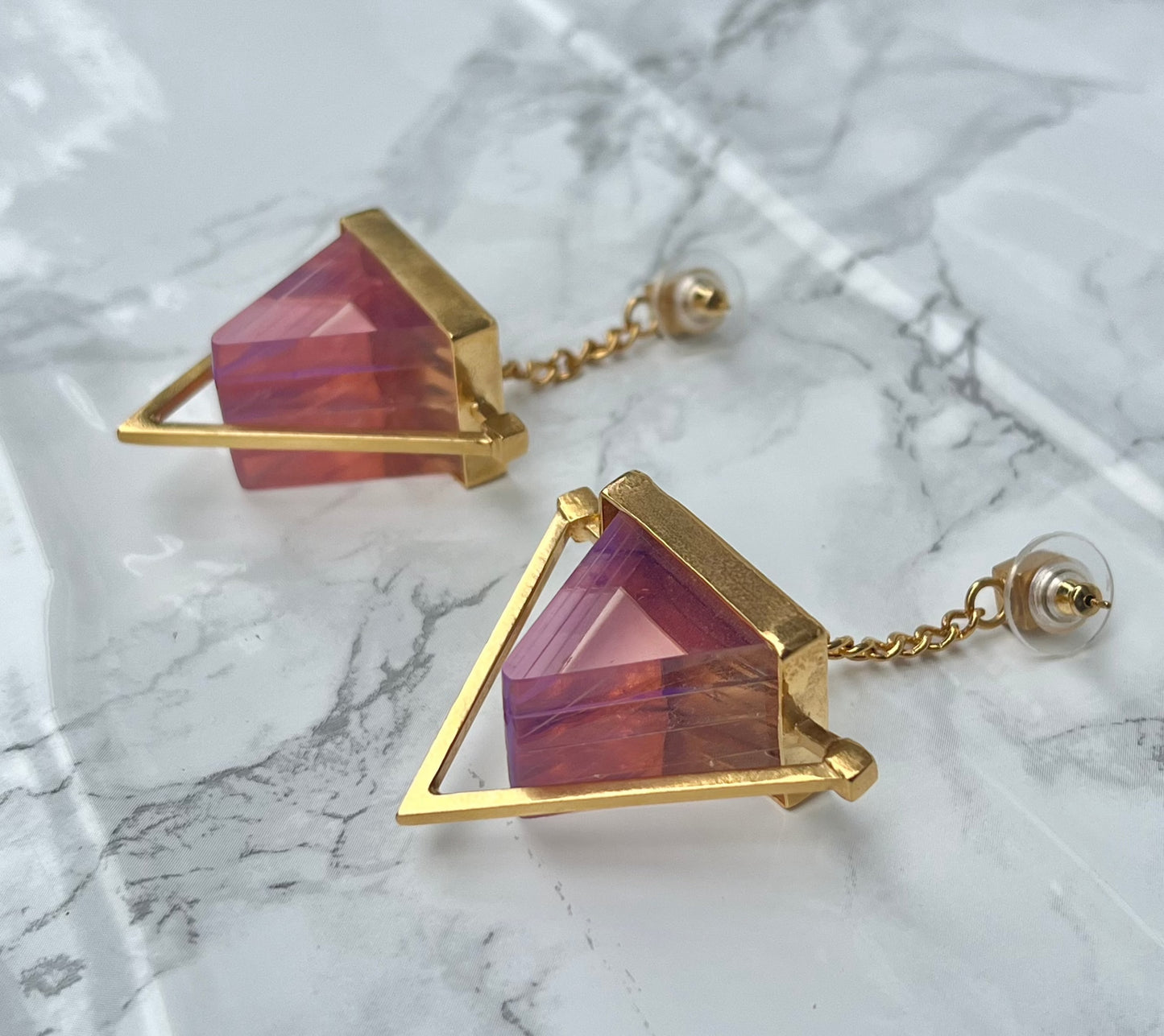 Venus Earrings In Caribbean Peach (Pink)