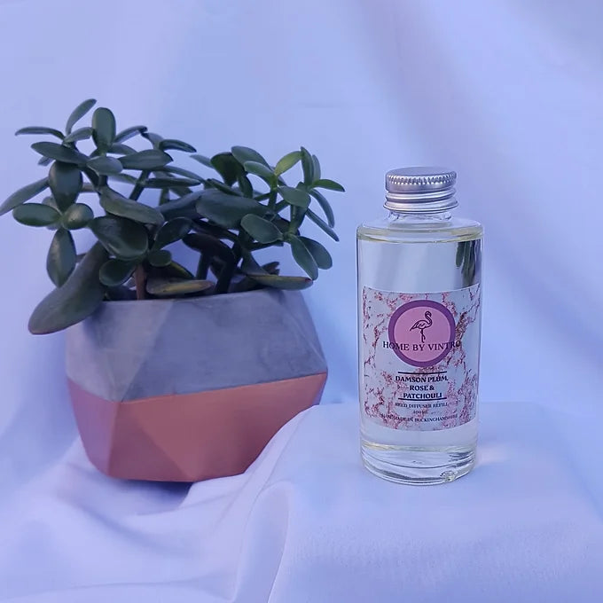 Damson Plum, Rose & Patchouli Reed Diffuser Refill
