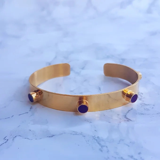 Grace bracelet in Deep Purple- polished finish