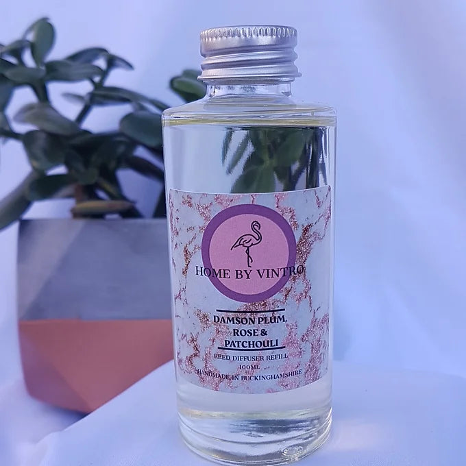 Damson Plum, Rose & Patchouli Reed Diffuser Refill
