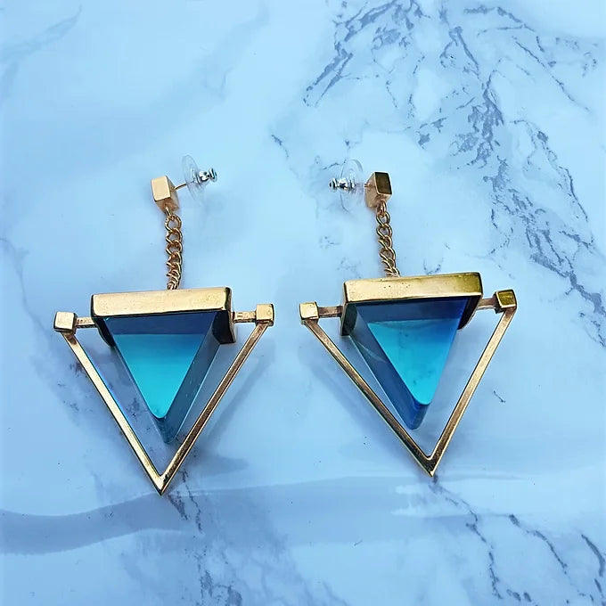 Venus Earrings In Lagoon Green