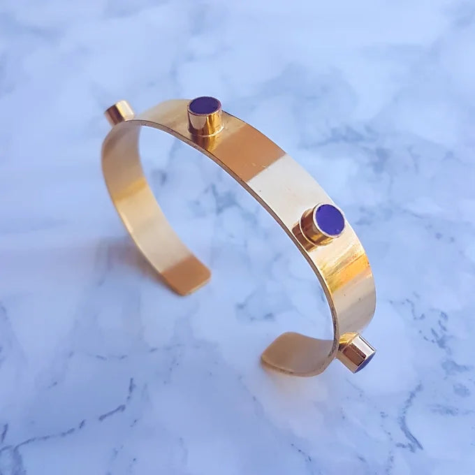 Grace bracelet in Deep Purple- polished finish