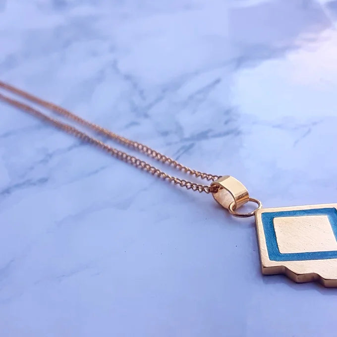 Geo-Space Pendant necklace