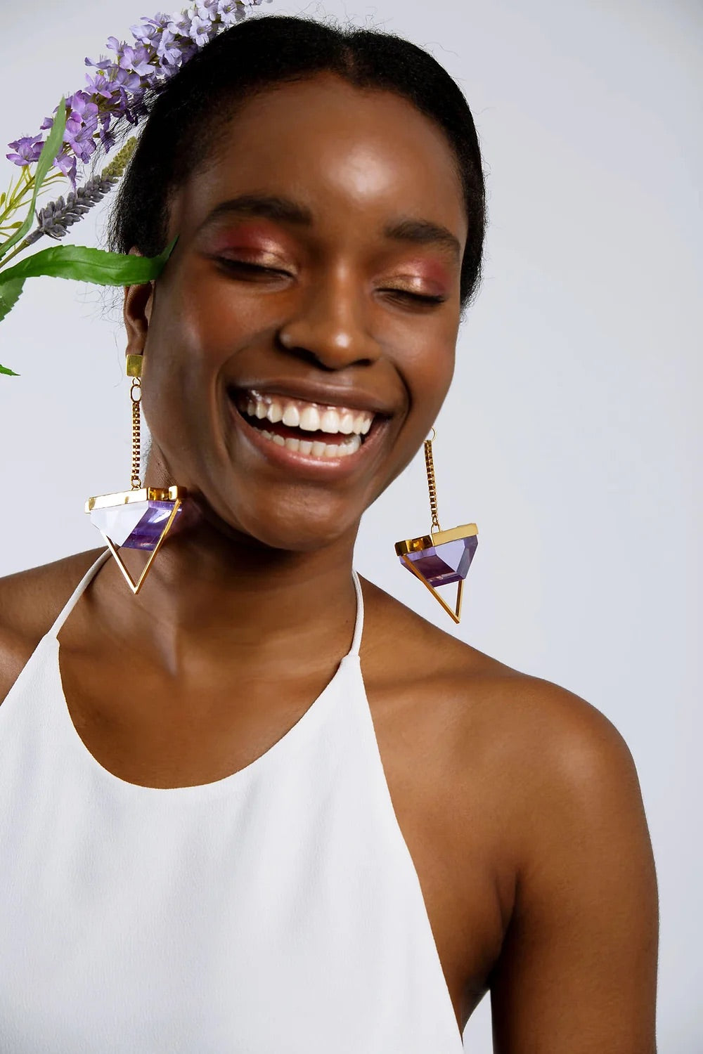 Luna Earrings in Passion Flower Violet