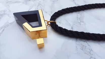 Geo Necklace in Black