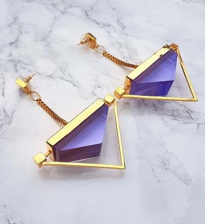 Luna Earrings in Passion Flower Violet